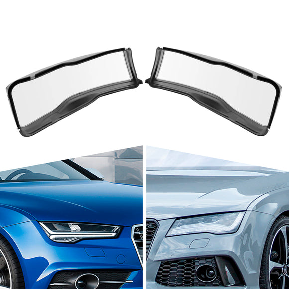 2 szt. Przedni reflektor Osłona obiektywu reflektora Przezroczysta dla Audi A7 S7 RS7 2012-2015