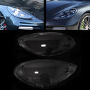 2 Stück Frontscheinwerfer-Scheinwerfer-Objektiv-Abdeckungsschale klar für Porsche Panamera 2017–2020-2