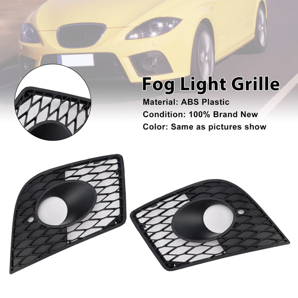 2 pezzi paraurti anteriore fendinebbia copertura griglia griglia adatta Seat Leon Cupra 2005-2012