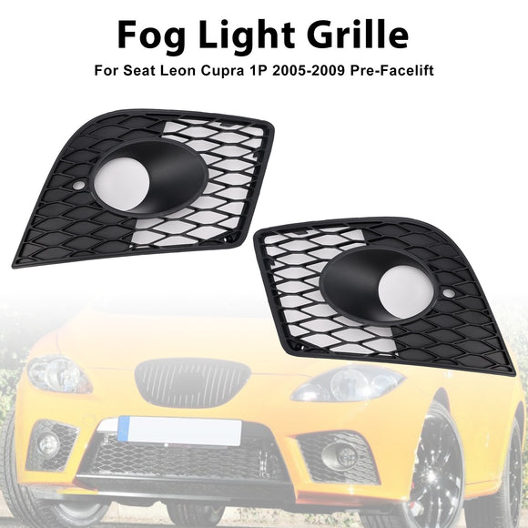 2 pezzi paraurti anteriore fendinebbia copertura griglia griglia adatta Seat Leon Cupra 2005-2012