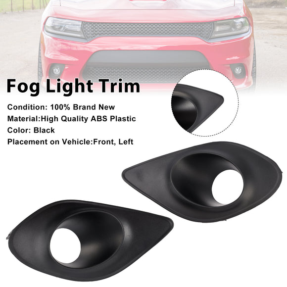 Pair Fog Light Bezel For Dodge Charger 2015-2022 68280428AA