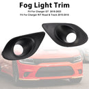 Pair Fog Light Bezel For Dodge Charger 2015-2022 68280428AA-8