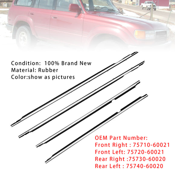 4 Stuks Deur Riem Molding Voor Toyota Land Cruiser Lexus LX450 FJ80/FZJ80/HDJ80