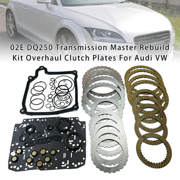 02E DQ250 Transmission Master Rebuild Kit Overhaul Clutch Plates For Audi VW - 0
