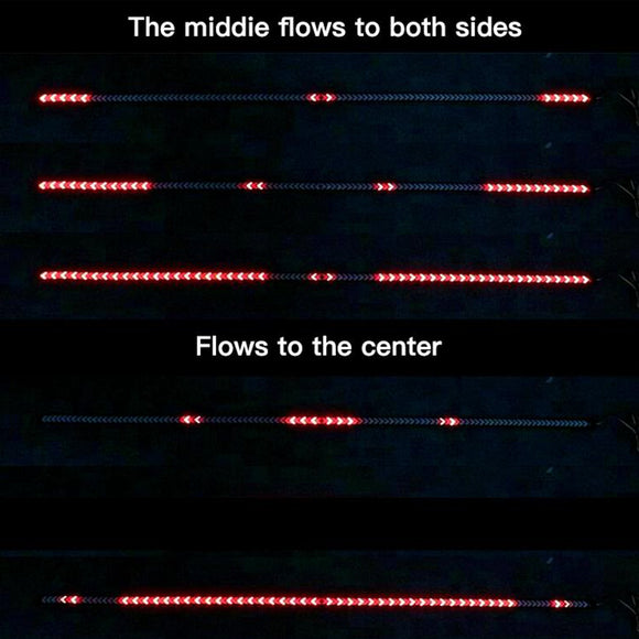 Car Truck LED TailLight Strip Turn Signal Lamp Flowing Dynamic Single Row 1.5 meters