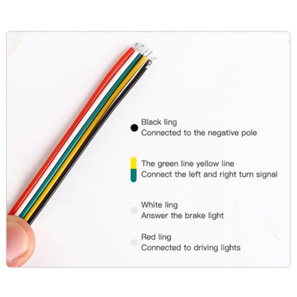 Car Truck LED TailLight Strip Turn Signal Lamp Flowing Dynamic Three row 1.5 meters