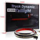 Car Truck LED TailLight Strip Turn Signal Lamp Flowing Dynamic Three row 1.2 meters or 1.5 meters-9