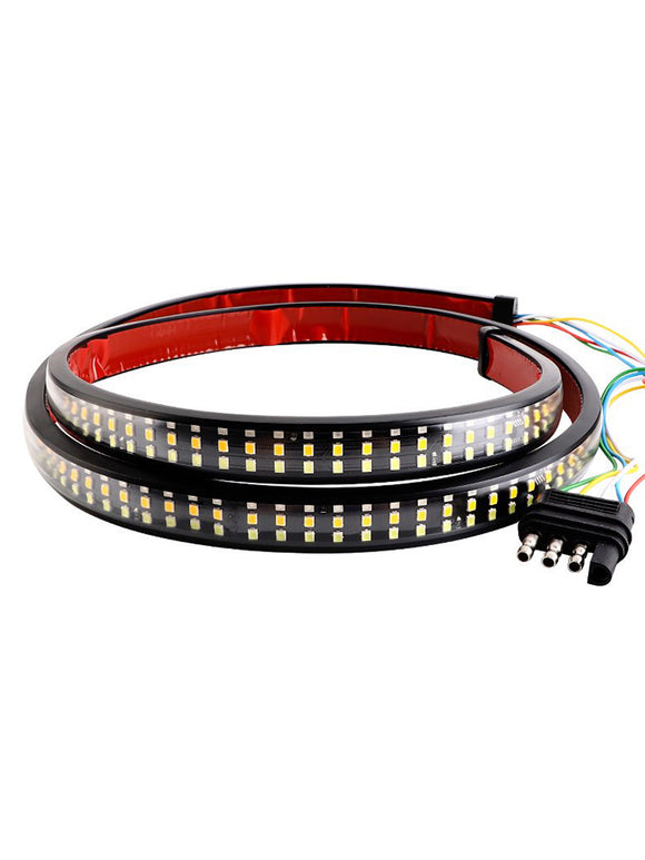 Car Truck LED TailLight Strip Turn Signal Lamp Flowing Dynamic Three row 1.5 meters