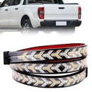 Striscia di fanale posteriore a LED per camion per auto Lampada di segnalazione che scorre dinamica Lisca di pesce 1,5 metri-7