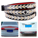 Striscia di fanale posteriore a LED per camion per auto Lampada di segnalazione che scorre dinamica Lisca di pesce 1,5 metri-8