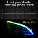 Ultra Thin Car LED Headlight Daytime Running Iridescent Light Eyebrow Strip With APP Controller 45cm-4