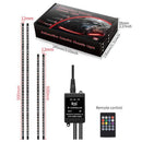 4-teiliges LED-Chassis-Licht, modifiziert mit Fantasy-Umgebungslicht-App + Fernbedienung 90 x 2 + 120 x 2-12