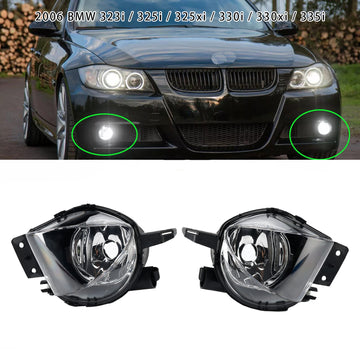 Pair Front Fog Light Without Bulbs For  BMW E90 3-Serise 2006-2008 6948373 - 0