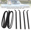 4 Stuks Deur Raam Afdichting Riem Tochtstrip + 2 Stuks Seal Kit Voor Ford F150 F250 F350 1987-1997-3