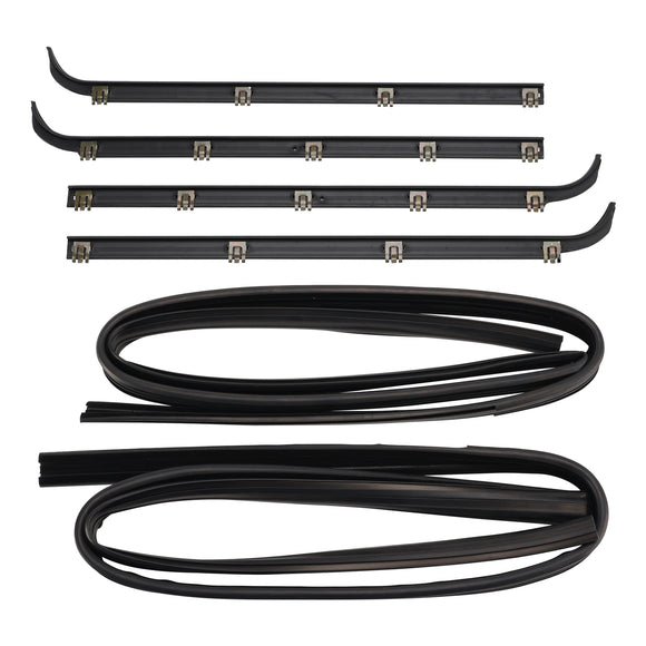 4 Stuks Deur Raam Afdichting Riem Tochtstrip + 2 Stuks Seal Kit Voor Ford F150 F250 F350 1987-1997