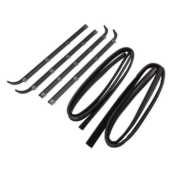 4 Stuks Deur Raam Afdichting Riem Tochtstrip + 2 Stuks Seal Kit Voor Ford F150 F250 F350 1987-1997