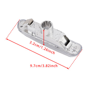 Pair White Len LED Side Marker Light Signal Blinker Lamp For BMW 3-Series E46 - 0