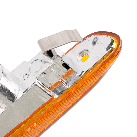 Pair Amber Len LED Side Marker Light Signal Blinker Lamp For BMW 3-Series E46