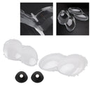 2 Stück Scheinwerfergehäuse-Linsenabdeckungen + Kleber für Mercedes-Benz W230/R230 SL500 SL600 2003-2008-6