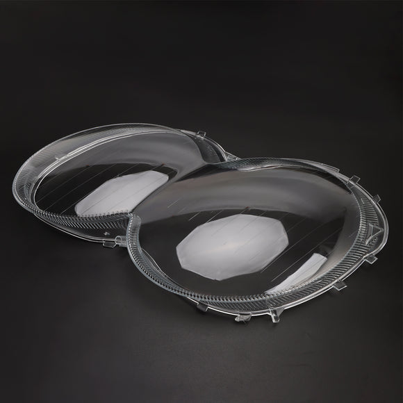 2 Stück Scheinwerfergehäuse-Linsenabdeckungen + Kleber für Mercedes-Benz W230/R230 SL500 SL600 2003-2008