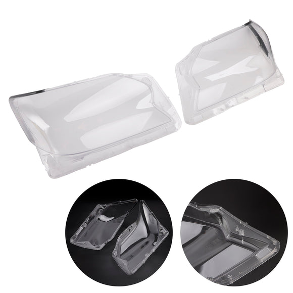 2 uds carcasa de lente de faro delantero + pegamento de sellado para Lexus GX460 2020-2023 US