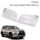 2 uds carcasa de lente de faro delantero + pegamento de sellado para Lexus GX460 2020-2023 US-5