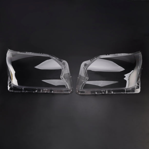 2 uds carcasa de lente de faro delantero + pegamento de sellado para Lexus GX460 2020-2023 US