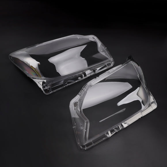 2 uds carcasa de lente de faro delantero + pegamento de sellado para Lexus GX460 2020-2023 US