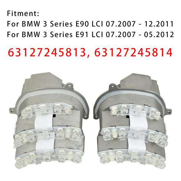 2x LED-suuntavilkkujen ohjausyksikkö moduuli 63127245813 63127245814 BMW 3-sarjan E90 E91 2007-2011