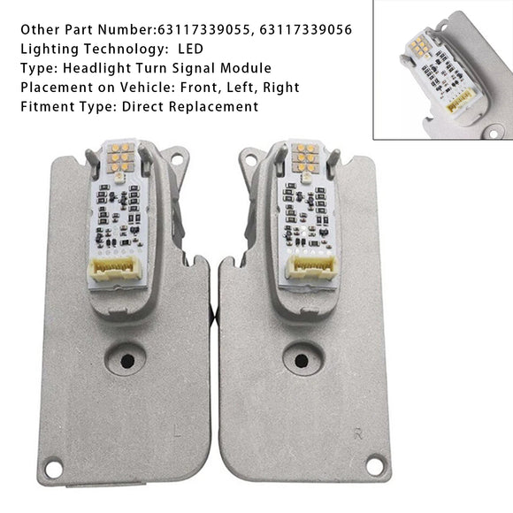 2X módulo de faro LED 63117339055 56 para BMW Serie 7 F01 F02 LCI