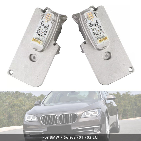 2X módulo de faro LED 63117339055 56 para BMW Serie 7 F01 F02 LCI