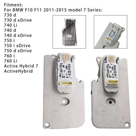 2X módulo de faro LED 63117339055 56 para BMW Serie 7 F01 F02 LCI