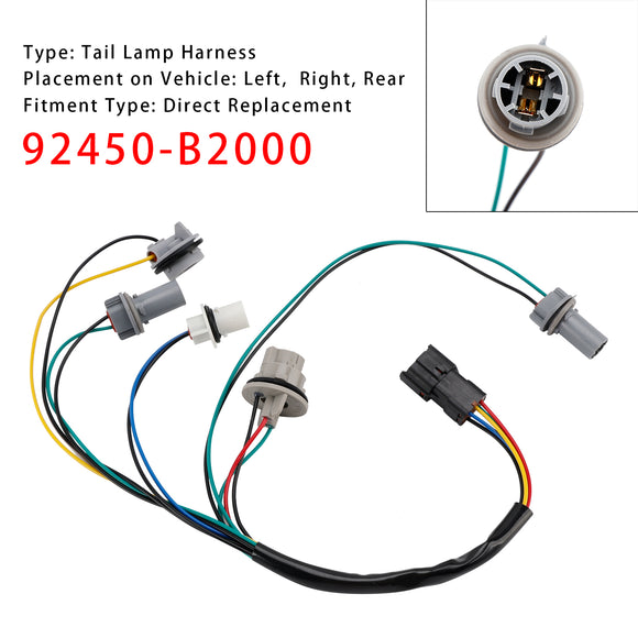LH tai RH takalampun johtosarja EI-LED 92450-B2000 Kia Soulille 2013-2019