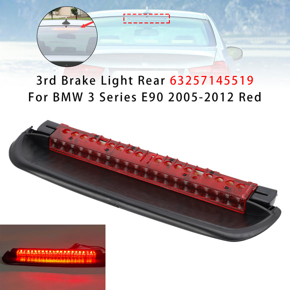 3e remlicht achter 63257145519 voor BMW 3-serie E90 2005-2012 rood