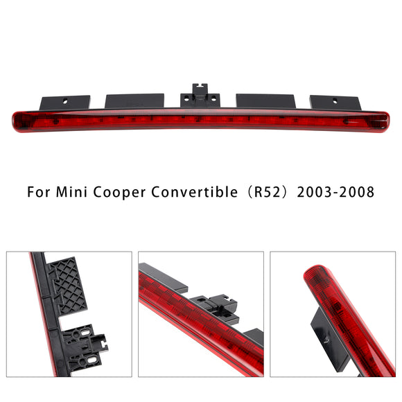 Rear Third Brake Light 63256961016 For Mini Cooper Convertible R52 03-08 Red