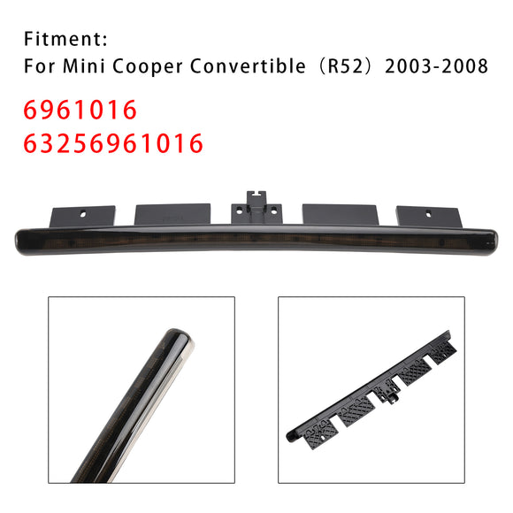 Achterremlicht 63256961016 voor Mini Cooper Convertible R52 03-08 gerookt