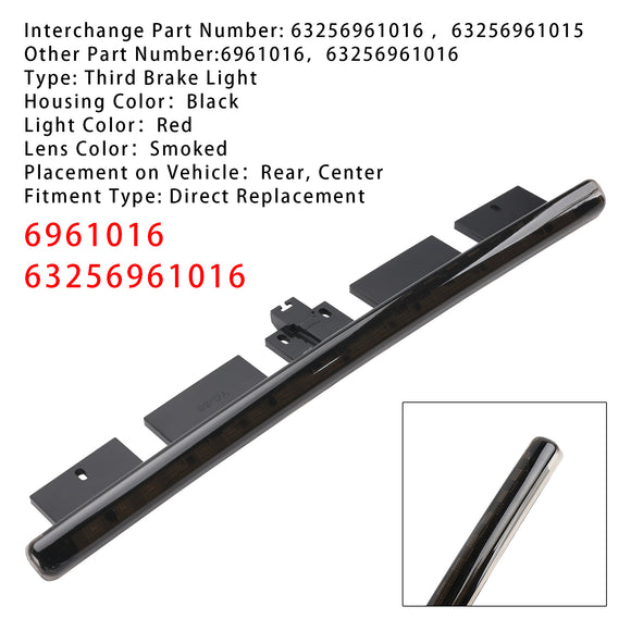 Achterremlicht 63256961016 voor Mini Cooper Convertible R52 03-08 gerookt