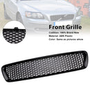 Gloss Black Front Bumper Honeycomb Grille Grill Fit Volvo S40 V50 2004-2007-2