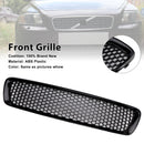 Gloss Black Front Bumper Honeycomb Grille Grill Fit Volvo S40 V50 2004-2007-3