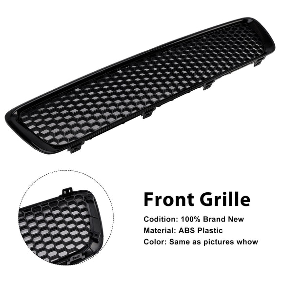Gloss Black Front Bumper Honeycomb Grille Grill Fit Volvo S40 V50 2004-2007