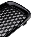 Gloss Black Front Bumper Honeycomb Grille Grill Fit Volvo S40 V50 2004-2007-9