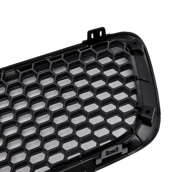 Gloss Black Front Bumper Honeycomb Grille Grill Fit Volvo S40 V50 2004-2007