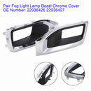 Pair Fog Light Lamp Bezel Chrome Cover 22936426 22936427 For GMC Yukon 2015-20-2