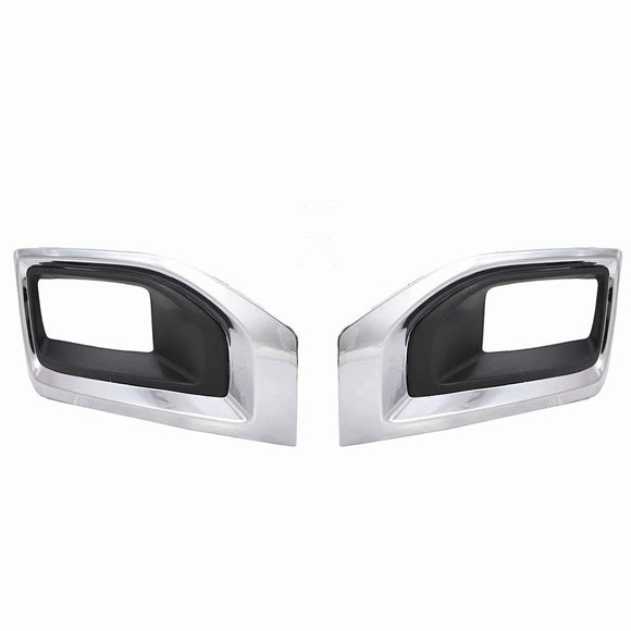 Pair Fog Light Lamp Bezel Chrome Cover 22936426 22936427 For GMC Yukon 2015-20