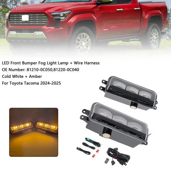 LED etupuskurin sumuvalolamppu + johdinsarja Toyota Tacoma 2024-2025