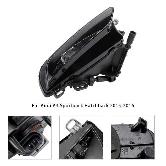 1 luz antiniebla delantera derecha con bombillas para Audi A3 Sportback 8V0941700C 15-16