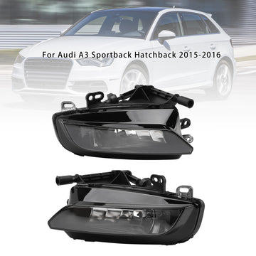 2015-2016 Audi A3 Sportback Pair Front Fog Light Lamps With Bulbs 8V0941699C 8V0941700C - 0