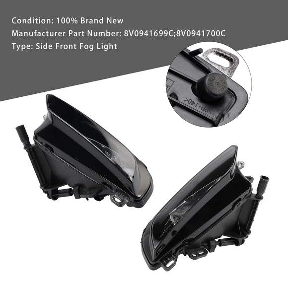 Paar mistlampen met lampen voor Audi A3 Sportback 8V0941700C 2015-2016