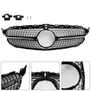 Parrilla delantera con diseño de diamante, compatible con Mercedes-Benz Clase C. W205 C250 C300 C400 2015-2018-6
