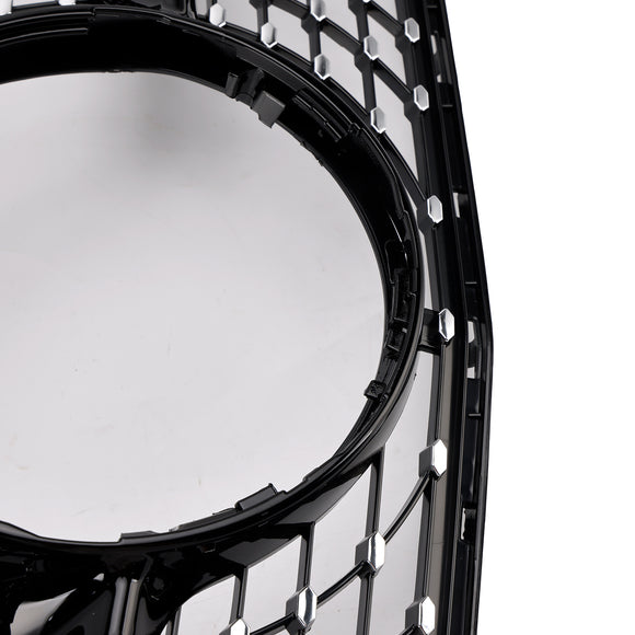 Parrilla delantera con diseño de diamante, compatible con Mercedes-Benz Clase C. W205 C250 C300 C400 2015-2018
